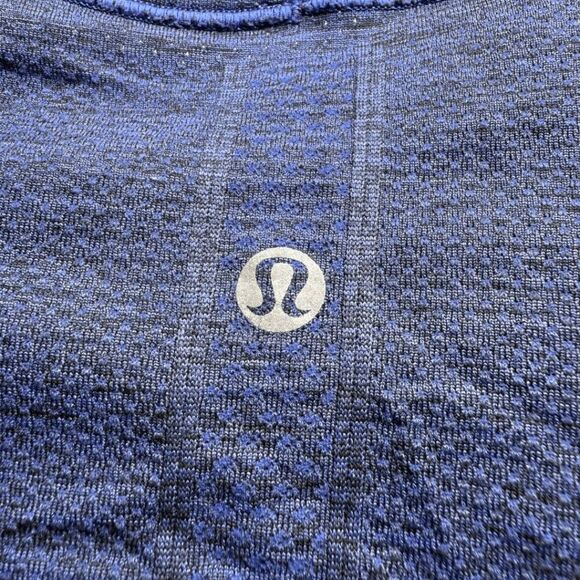 Lululemon Men's Swiftly Tech Crew Neck Short Sleeve Top Cerulean Blue Size 8 - Picture 3 of 5
